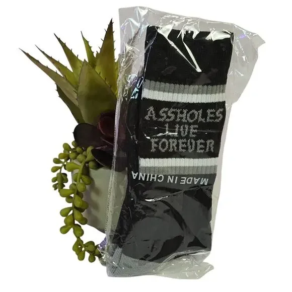 ALF Unisex Socks Black/Grey/White NWT - Picture 1 of 2